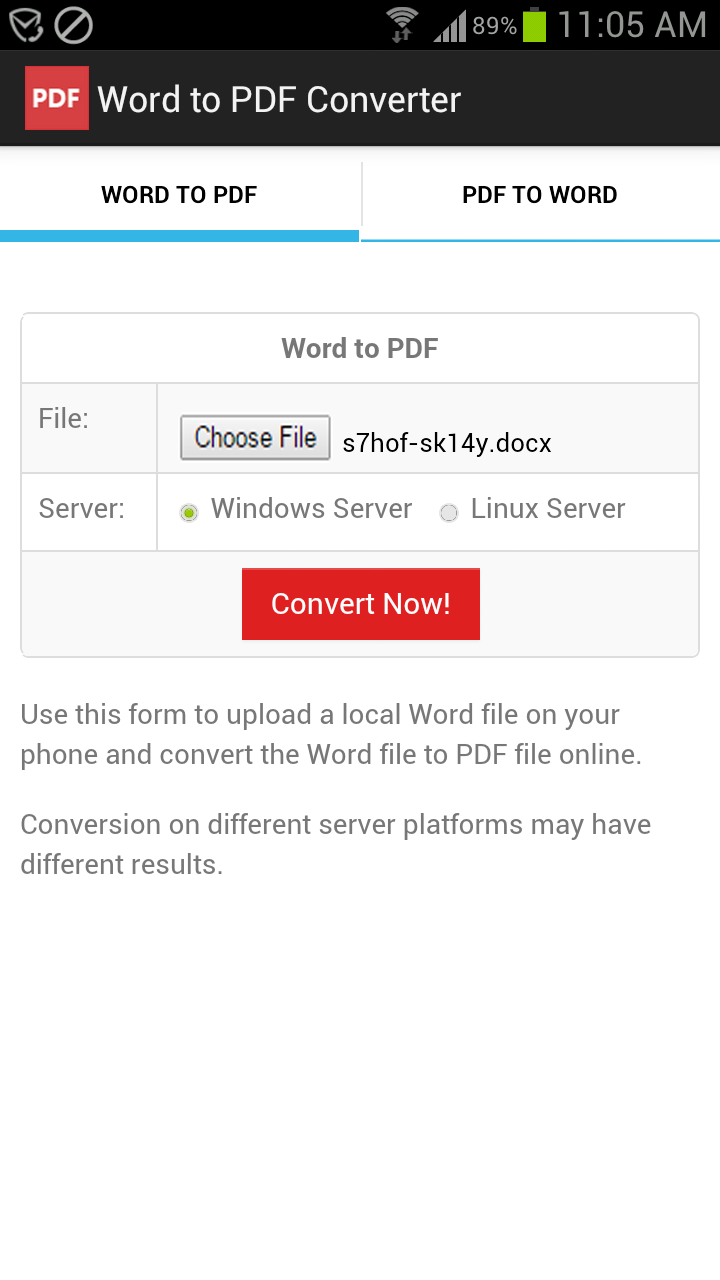Word to PDF Converter 1.3 full