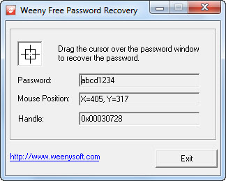 Weeny Free Password Recovery 1.0