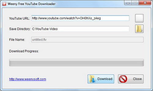 Weeny Free YouTube Downloader Screenshot