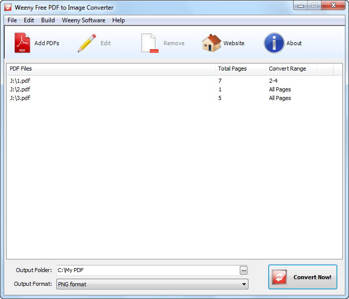 Weeny Free PDF to Image Converter 2.0