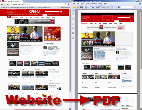 Website to PDF