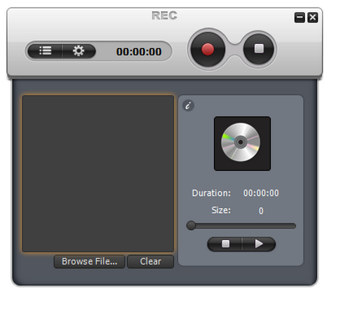Free Audio Recorder screenshot 1 - main window