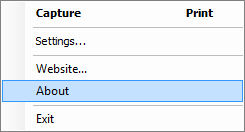 Free Screen Capture screenshot 3 - main window tray menu